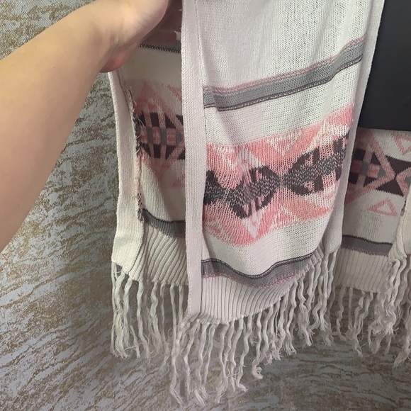 RD Style Cream/Pink Knitted Open Sweater/Cardigan Size S - Picture 7 of 14